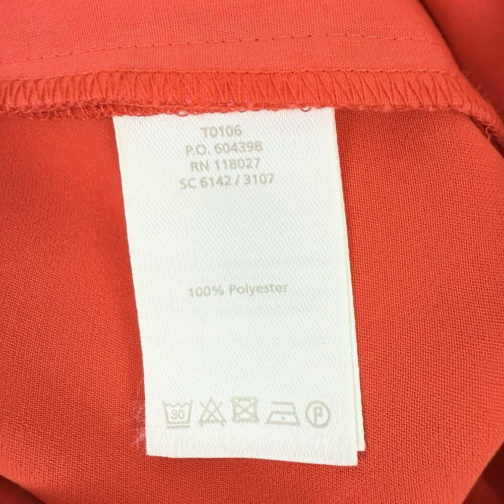 Boden Melina High Waist Paperbag Trouser Pants Size 10 R Poppy Red Preppy Office - Picture 9 of 15